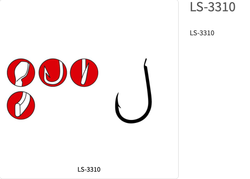 Anzuelo Gamakatsu LS‑3310 – Acero de alta calidad – Gancho para pesca de depredadores – Pack 25 unidades