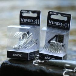 Anzuelo Triple BKK Viper-41 – 4X Strong – Revestimiento estañado brillante – Alta penetración y retención