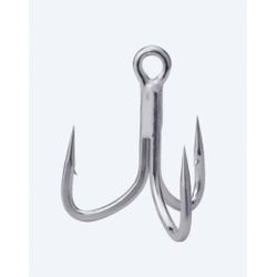 Anzuelo Triple BKK Viper-41 – 4X Strong – Revestimiento estañado brillante – Alta penetración y retención