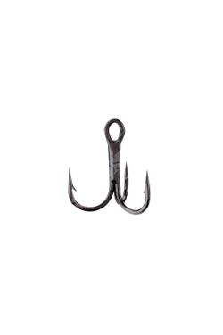 Anzuelos triples Akami Treble BNI Round de carbono negro níquel ultra afilados (blíster 10 uds)