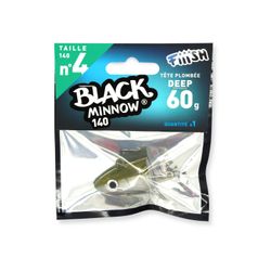Black Minnow 140 - 1 Deep Jighead - 60g - Khaki
