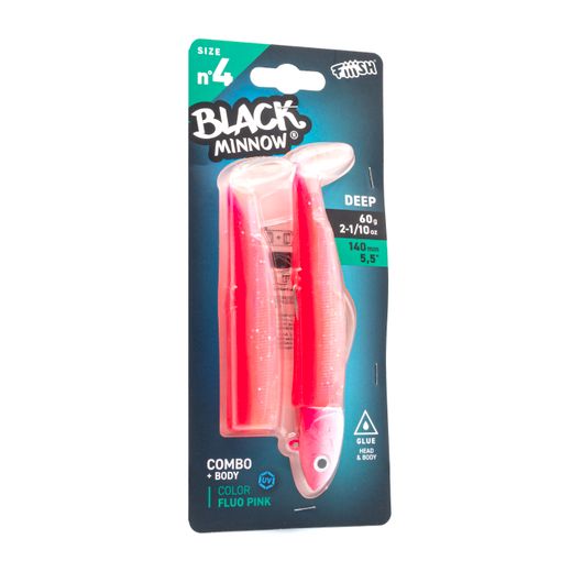 Black Minnow 140 - Combo - Deep - 60g - Fluo Pink