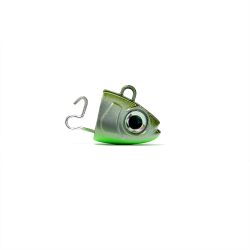 Black Minnow 70 – 1 Zincky Jig Head 3,5 g (70 mm), color Zincky Khaki – Cabeza plomada de zinc para vinilo