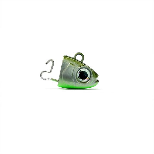 Black Minnow 70 – 1 Zincky Jig Head 3,5 g (70 mm), color Zincky Khaki – Cabeza plomada de zinc para vinilo