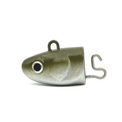 Black Minnow 70 – 2 Extra Deep Jig Head 12 g (70 mm), color Khaki – Cabezales plomados para montaje vinilo