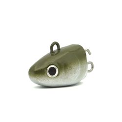 Black Minnow 70 – 2 Extra Deep Jig Head 12 g (70 mm), color Khaki – Cabezales plomados para montaje vinilo