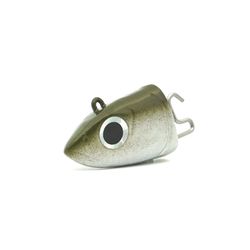 Black Minnow 70 – 2 Off Shore Jig Head 6 g (70 mm), color Khaki – Cabezales plomados para montaje vinilo