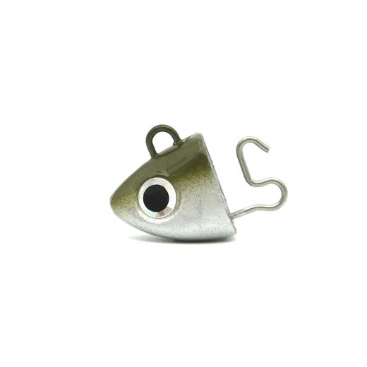 Black Minnow 70 – 2 Search Jig Head 4,5 g (70 mm), color Khaki – Cabezales plomados de búsqueda para vinilo