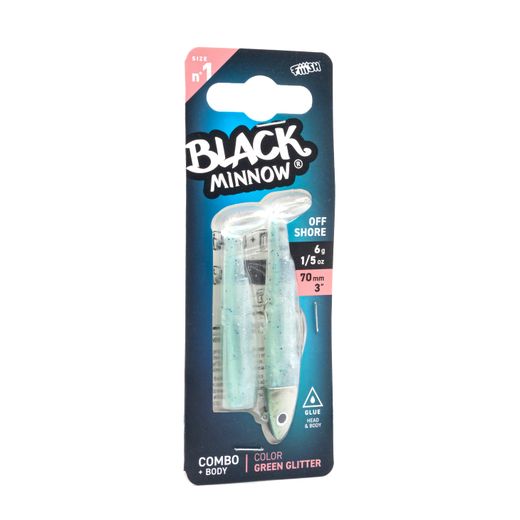 Black Minnow 70 Combo Off Shore 6 g – Vinilo Montado para Fondos y Corrientes