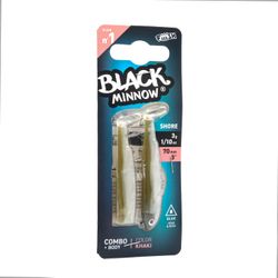 Black Minnow 70 Combo Shore 3 g – Vinilo Montado con Cabeza Ligera y Anzuelo
