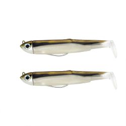 Black Minnow 90 Doble Combo – 90 mm / 5 g Shore – Vinilo Fiiish Nº 2 con Cabeza Articulada PH2S y Cuerpo Extra – Color Vairon