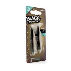 Black Minnow 90 Doble Combo – 90 mm / 5 g Shore – Vinilo Fiiish Nº 2 con Cabeza Articulada PH2S y Cuerpo Extra – Color Vairon