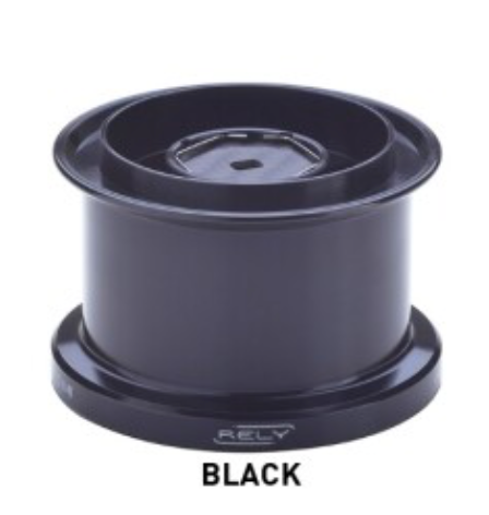 Bobina Rely MC Type 2.0 – Aluminio anodizado ultraligero 93 g – Freno multidisco de carbono – Compatibilidad Yonago, Cygnus, Orion y Delphinus