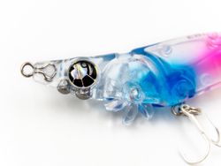 Breaden Ebi No Sanpo 50D – Señuelo ultraligero tipo camarón – Sistema T3S Turbine Shrimp Swimming – 50 mm / 3,5 g – Acción realista para spinning LRF