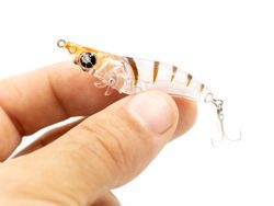 Breaden Ebi No Sanpo 50D – Señuelo ultraligero tipo camarón – Sistema T3S Turbine Shrimp Swimming – 50 mm / 3,5 g – Acción realista para spinning LRF