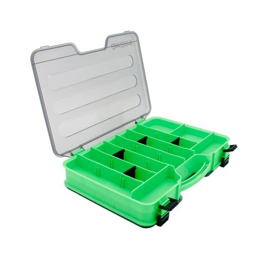 Caja organizadora Akami TB-540 doble cara con 20 compartimentos de PVC inyectado