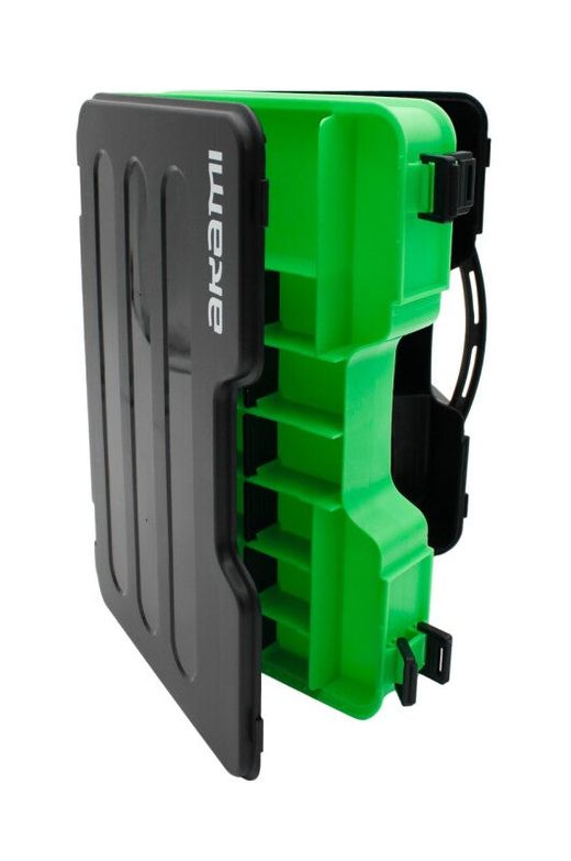 Caja organizadora Akami TB-550 doble cara con 28 compartimentos de PVC inyectado