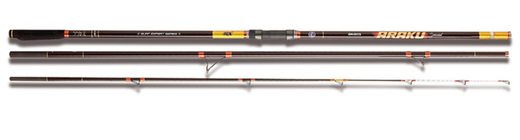 Caña de Surfcasting Akami Araku Special 4,25 m – Carbono Toray 40T – Puntera híbrida – Anillas Fuji Low Rider