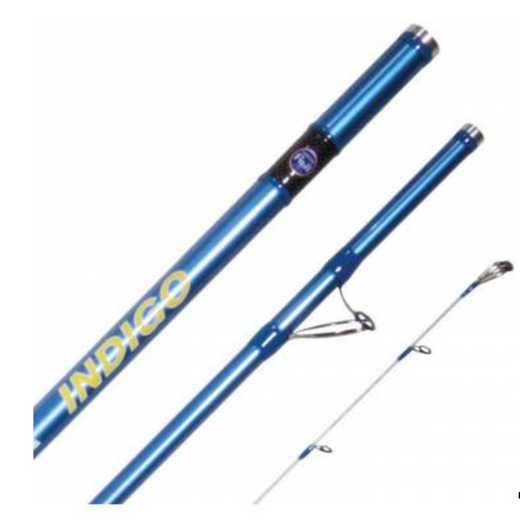 Caña de Surfcasting Vercelli Enygma Indigo 4,20 m – 100% Carbono – Acción 100-200 g – Puntera híbrida Sensi Tip – Anillas Fuji Low Rider y Alconite
