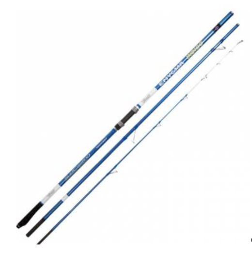 Caña de Surfcasting Vercelli Enygma Indigo 4,20 m – 100% Carbono – Acción 100-200 g – Puntera híbrida Sensi Tip – Anillas Fuji Low Rider y Alconite