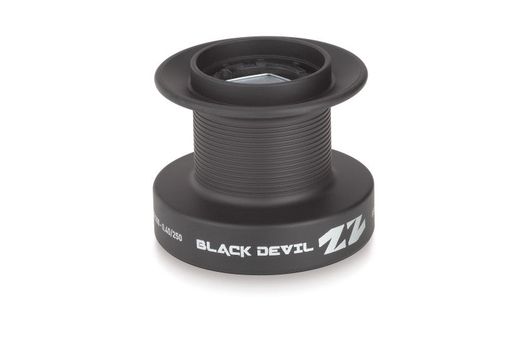 Carrete de pesca Black Devil de grafito ultraligero – Bobina de aluminio Long Cast + bobina extra – Freno 10 kg