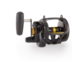 Penn Squall Lever Drag 2 Speed – Carrete de pesca de dos velocidades con freno Dura-Drag y cuerpo de grafito