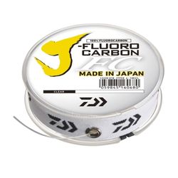 Línea de fluorocarbono Daiwa J-Fluorocarbono japonesa para bajos o línea principal de spinning y casting