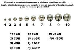 Cabezas plomadas Cheburashka Detour de tungsteno desmontables para montaje rápido
