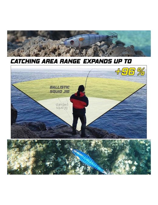 DTD Ballistic Real Fish 3.0B – Potera aerodinámica con aletas de silicona – Cuerpo natural Real Fish y gran distancia de lance