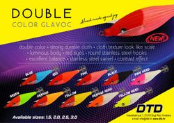 Potera DTD Double Color Glavoc 2.0 – 65 mm, 7.9 g – Cuerpo luminoso (Glow), “suspending”, doble corona inox