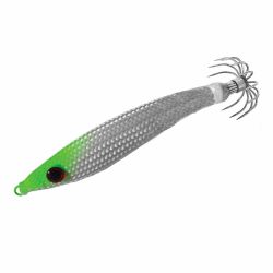 DTD Gavún 45g – Jibionera plomada con cuerpo suave y tela escamada fluorescente