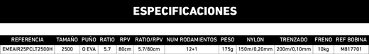 Carrete Daiwa Emeraldas Air LT 2025 – Tecnología Airdrive Design y MQ Monobloque – Freno ATD-L – 12+1 rodamientos