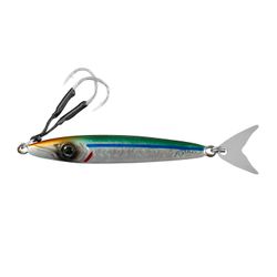 Señuelo vertical Fishus by Lurenzo Espejig – Jig metálico con cola de acero inoxidable – Acción rápida y destellos hipnóticos