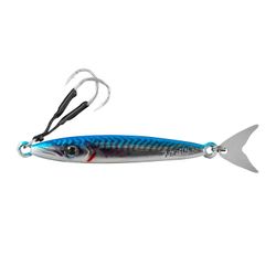 Señuelo vertical Fishus by Lurenzo Espejig – Jig metálico con cola de acero inoxidable – Acción rápida y destellos hipnóticos