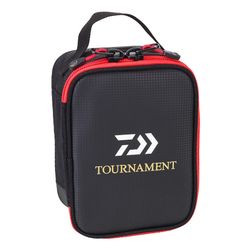 Estuche impermeable Tournament para carretes de surfcasting con bolsillo de malla y cremalleras resistentes a la sal