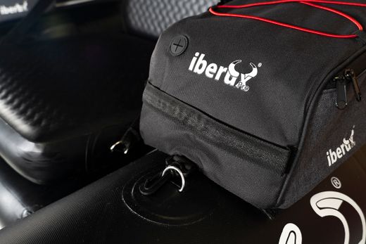 Iberux One Black – Pato de pesca compacta (<150 cm) con suelo Airmat 12 cm y asiento Iberux MAX – Alta flotabilidad y estabilidad (+ Regalo de funda y gorra valoradas en 40€)