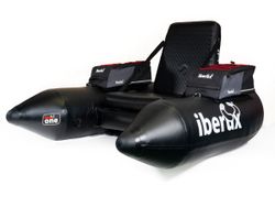 Iberux One Black – Pato de pesca compacta (<150 cm) con suelo Airmat 12 cm y asiento Iberux MAX – Alta flotabilidad y estabilidad (+ Regalo de funda y gorra valoradas en 40€)