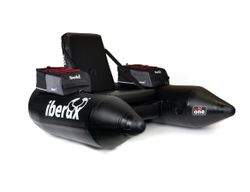 Iberux One Black – Pato de pesca compacta (<150 cm) con suelo Airmat 12 cm y asiento Iberux MAX – Alta flotabilidad y estabilidad (+ Regalo de funda y gorra valoradas en 40€)