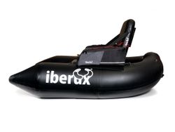 Iberux One Black – Pato de pesca compacta (<150 cm) con suelo Airmat 12 cm y asiento Iberux MAX – Alta flotabilidad y estabilidad (+ Regalo de funda y gorra valoradas en 40€)