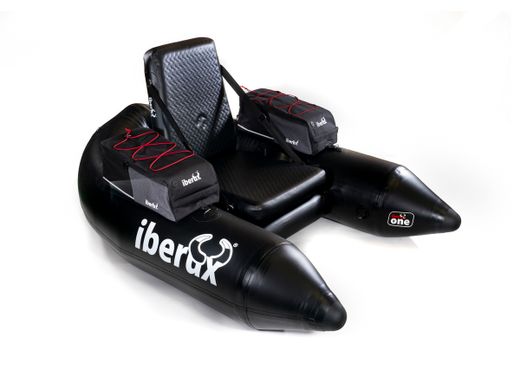Iberux One Black – Pato de pesca compacta (<150 cm) con suelo Airmat 12 cm y asiento Iberux MAX – Alta flotabilidad y estabilidad (+ Regalo de funda y gorra valoradas en 40€)