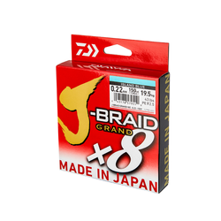 Daiwa J-Braid Grand x8 270 m Gris – Línea trenzada japonesa de 8 hebras Izanas – Máxima resistencia y precisión