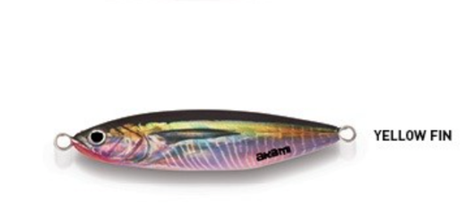 Jig Akami Dentex – Aerodinámico con ojos 3D y pintura holográfica – Anzuelo y assist VMC – 4 colores
