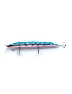 Akami Wild 190 – Señuelo Long Jerk Minnow Slow Sinking – Sistema Shaft Balancer – 3 anzuelos VMC Perma Steel – Ideal para barracuda y depredadores marinos