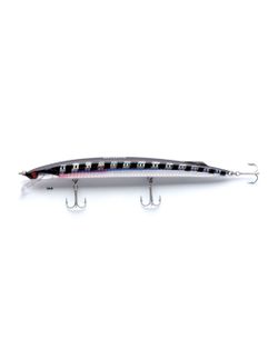 Akami Wild 190 – Señuelo Long Jerk Minnow Slow Sinking – Sistema Shaft Balancer – 3 anzuelos VMC Perma Steel – Ideal para barracuda y depredadores marinos