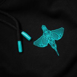Sudadera Kumu Take Flight con ilustración de martín pescador y serigrafía a 4 tintas – 320 g