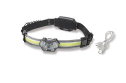 Linterna frontal Akami IMX-702 recargable – 9 LED 3W + panel LED – 600 lúmenes – Enfoque rápido y giro 60° – Alcance 140 m