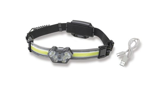 Linterna frontal Akami IMX-702 recargable – 9 LED 3W + panel LED – 600 lúmenes – Enfoque rápido y giro 60° – Alcance 140 m