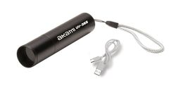 Linterna ultravioleta UV-365 LED 365 nm – Luz negra invisible – Recargable por USB con batería y funda