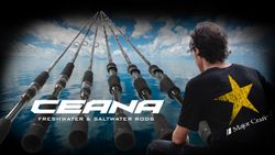 Caña de Spinning Major Craft Ceana SW Hard Rock – Acción rápida – Anillas Fuji K Fazlite – Portacarretes DPS/VSS – Acabado negro mate