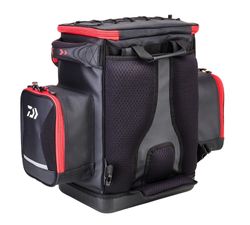 Mochila Daiwa Tournament Surfcasting – 50 L – Base rígida impermeable – Compartimentos modulares – Ideal para pesca desde playa